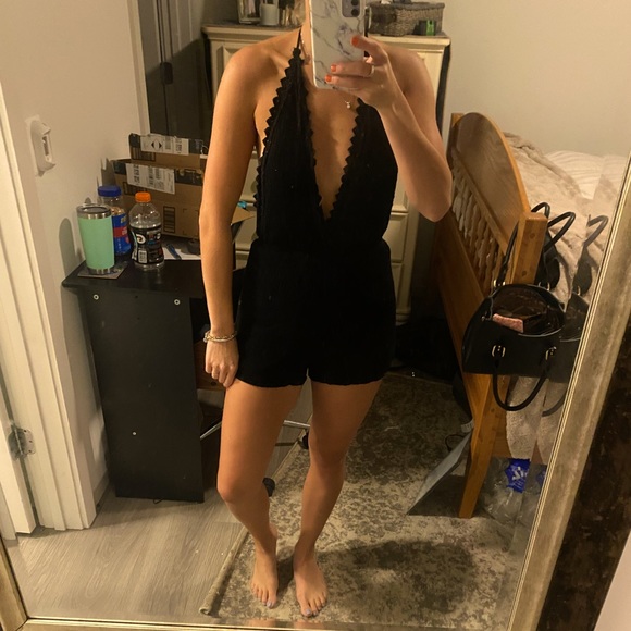 Kendall & Kylie Pants - Kendal & Kylie XS Black Romper